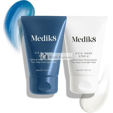Medik8 H.E.O Optimal Ratio Moisturisation Two-Step Overnight Hydrating Face Mask Skincare Treatment with Hyaluronic Acid