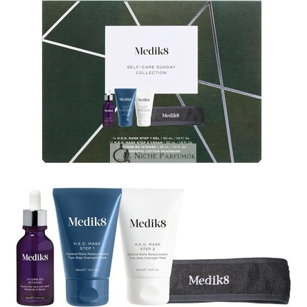 Medik8 Self-Care Sunday Collection Hydr8 B5 Intense Hyaluronic Acid & H.E.O. Face Mask Deep Hydration Skincare Gift Set