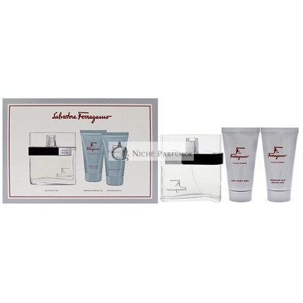 Salvatore Ferragamo F By Ferragamo Pour Homme - Eau De Toilette 100 Ml With Shower Gel 75 Ml And After Shave Balm 75 Ml