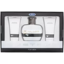   Mustang White 3 részes ajándékcsomag: Eau De Toilette, borotválkozás utáni balzsam és haj- és testmosó 100ml