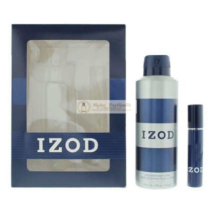 Izod Kék 2 Részes Ajándékcsomag: Eau De Toilette 15ml - Testpermet 200ml Férfiaknak