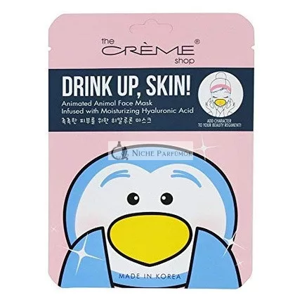 The Crème Shop Korean Skincare Beauty Full Facial Advanced Sheet Daily Natural Essence Soothing Penguin Face Sheet Mask