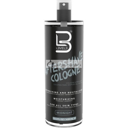 Level 3 After Shave Spray Cologne Softens Skin Refreshes and Relieves Face and Skin Moisturizing Formula L3 Level Three After Shaving Fragrances for Men Midnight