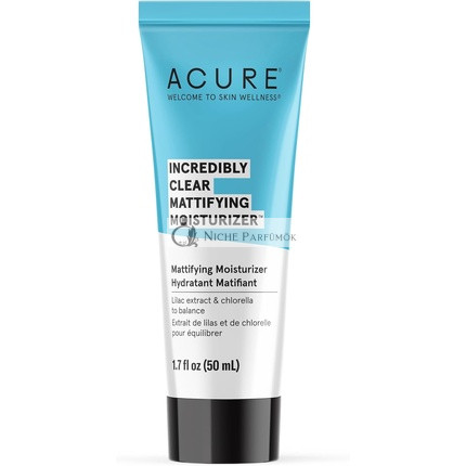 Acure Organics Oil Control Facial Moisturizer with Lilac Stem Cells and 1% Chlorella Growth Factor 1.75 fl oz