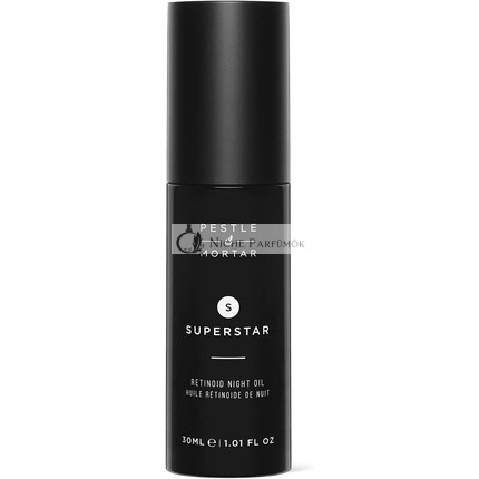 Pestle & Mortar Superstar 2% Retinoid Night Oil Overnight Face Serum with Vitamin E, Vitamin C and Organic Oil 30ml