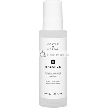 Pestle & Mortar Balance Ultra-Fine Face Mist Hydrating Facial Spray Moisturizer with Deep Sea Magnesium and Gentian Root Extract 80ml