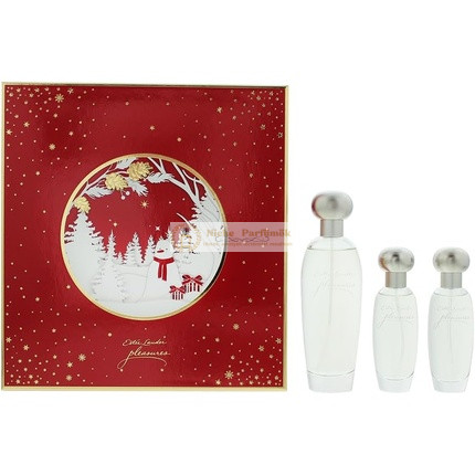 Estée Lauder Pleasures 3 részes ajándékcsomag: Eau de Parfum 100ml - Eau de Parfum 30ml