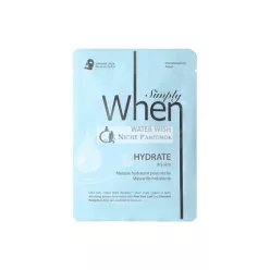   Simply When Water Wish Hydrate Ultra Soft Cotton Linter Bemliese Unisex Facial Sheet Mask 23ml