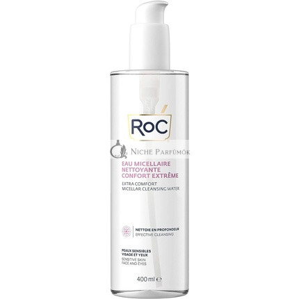 RoC Extra Comfort Micellar Cleansing Water for Sensitive Skin Face and Eyes 400ml
