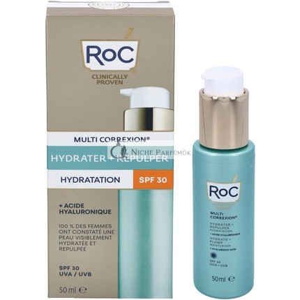 Roc Hydrate Plump Moisturizing Cream With Hyaluronic Acid Spf30 50ml