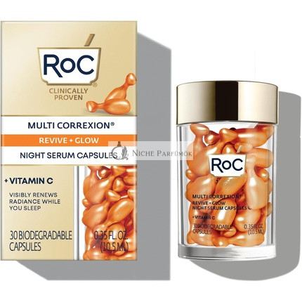RoC Multi Correxion Revive + Glow Night Serum Capsules 30 Capsules