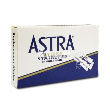 Astra Superior Stainless Steel Double Edge Razor blades 5pcs