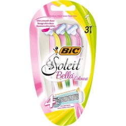   BIC Soleil Bella Colours 4-Blade Lady Razors Pack of 3 Spring Mounted Blades with Pivoting Head for Ultra Smooth Shave