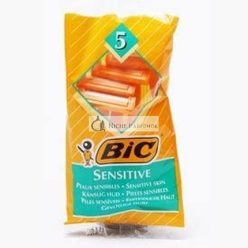 BIC Classic Disposable Razors for Sensitive Skin - Pack of 5