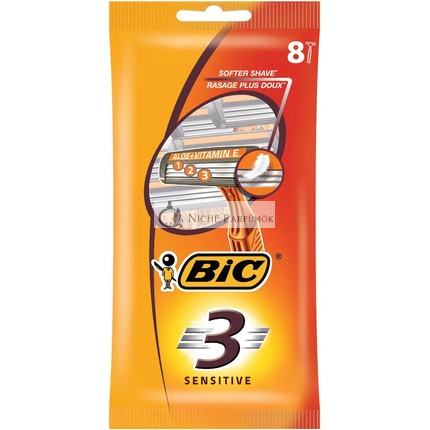 Bic 3 Sensitive Disposable Razors 8 pcs