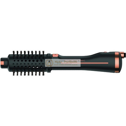 Rowenta CF9620 Ultimate Experience Hot Air Brush 750W with 3 Brush Attachments and 3 Protective Caps Style Assist Mode Black/Rose Gold