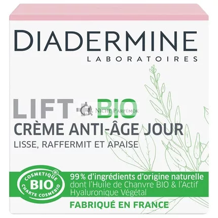 Diadermine Lift+ Bio Anti-Aging Face Cream 99% Natural Ingredients 50ml