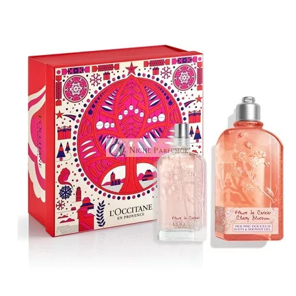 L'Occitane Cherry Blossom Shower Gel and Perfume Set - Body Care - Christmas Gift Set for Women