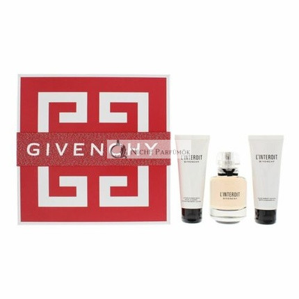 The Ban  3 Piece Gift Set ; Eau De Parfum 80ml, Body Lotion 75ml, Shower Gel 75ml  - Givenchy