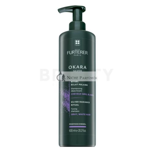 Rene Furterer Okara Silver Toning Shampoo Toning Shampoo for Platinum Blonde and Gray Hair 600 ml