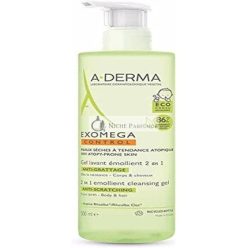   A-DERMA Exomega Control 2in1 Emollient Cleansing Gel Anti-Scratching 500ml