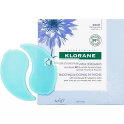   Klorane Smoothing and Soothing Eye Patches with Organic Cornflower and Hyaluronic Acid