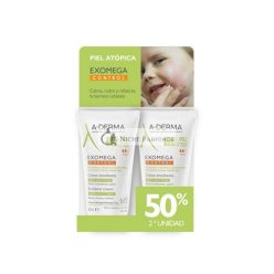 A-Derma Exomega Control Emollient Cream 50ml - Pack of 2