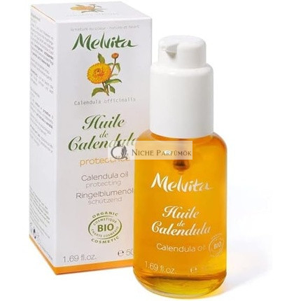 Melvita Huiles de Beaute Organic Calendula Oil Nutrient-Rich Moisturizing Anti-Aging Face Treatment 50ml
