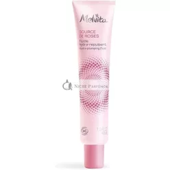   Melvita Source de Roses Hydrating and Plumping Fluid 99% Natural Certified Organic Vegan Formula 40ml