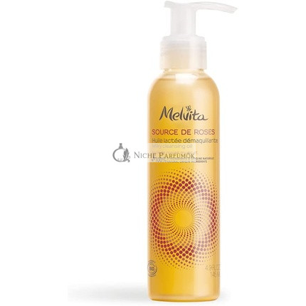Melvita Rose Source Make-Up Remover Oil 100% Natural Origin Vegan Formula 145ml Bottle
