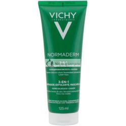  Vichy Normaderm 3-in-1 Scrub Cleanser Mask Cream for Sensitive Skin 125ml
