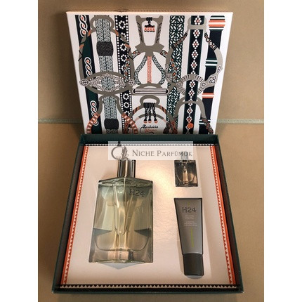 Hermes H24 Gift Set 100ml & 5ml EDT Sprays + 20ml Face Moisturizer - Brand New