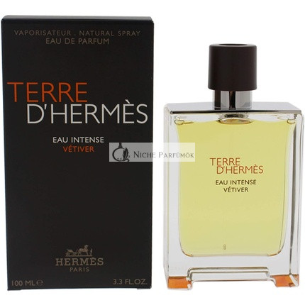 Terre D'hermes Eau Intense Vetiver Eau De Parfum Spray 3.3oz 100ml for Men