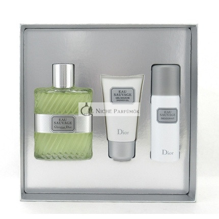 Christian Dior Eau Sauvage 3 Piece Set For Men - Eau De Toilette Spray 34 Oz