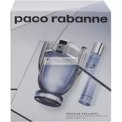   Paco Rabanne Invictus - Eau De Toilette 100 ml + 20 ml utazó szett