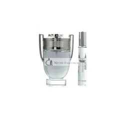   Paco Rabanne Invictus Giftset for Men - Eau De Toilette Spray 100ml + Eau De Toilette Spray Mini 20ml