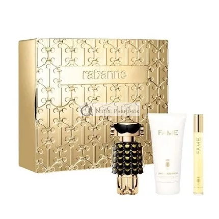 Paco Rabanne Fame Set - Parfum Spray 50ml, Body Lotion 75ml, Miniature Parfum Spray 10ml
