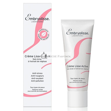 EMBRYOLISSE Smooth-Active Cream 1.35 fl. oz. Women Face & Neck Cream for All Skin Types Moisturizer with 95% Natural Ingredients