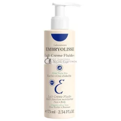   Embryolisse Lait Creme Fluid Face & Body Cream Lightweight Moisturizer with Shea Butter & Aloe Vera 2.54 Fl Oz