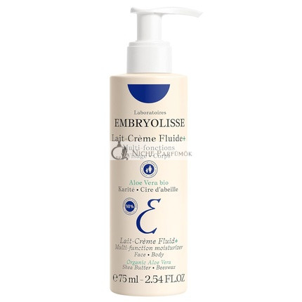 Embryolisse Lait Creme Fluid Face & Body Cream Lightweight Moisturizer with Shea Butter & Aloe Vera 2.54 Fl Oz