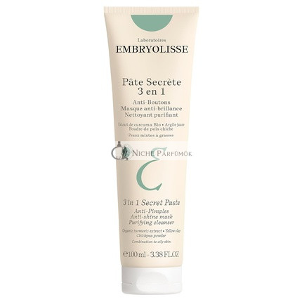 Embryolisse 3 in 1 Anti-pimples & Acne Treatment Multipurpose Clay Mask 3.38 Fl Oz