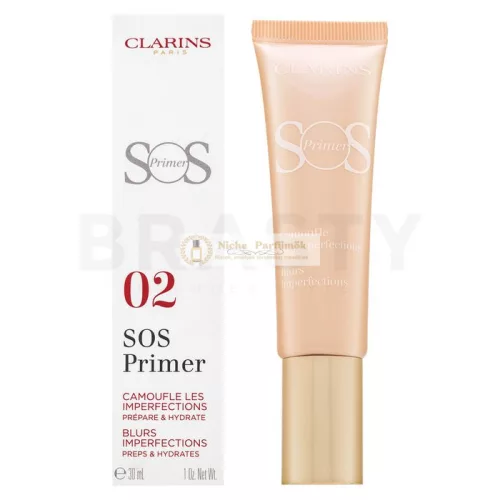 Clarins SOS Primer Blurs Imperfections Base Against Skin Imperfections Peach 30 ml