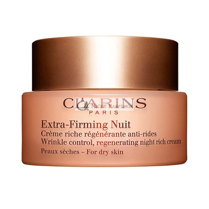 Clarins Extra-Firming Night Cream Anti-Aging Moisturizer for Dry Skin 1.6oz