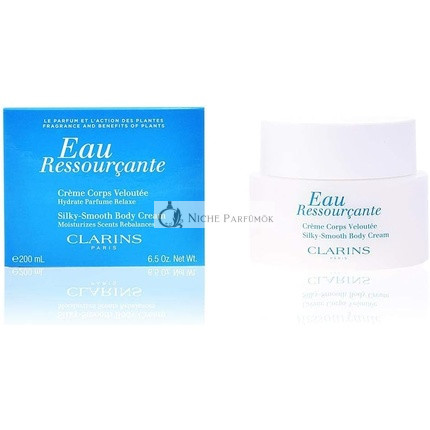 CLARINS/ Eau Ressourcante Silky Smooth Body Cream 6.7 oz (200 ml)