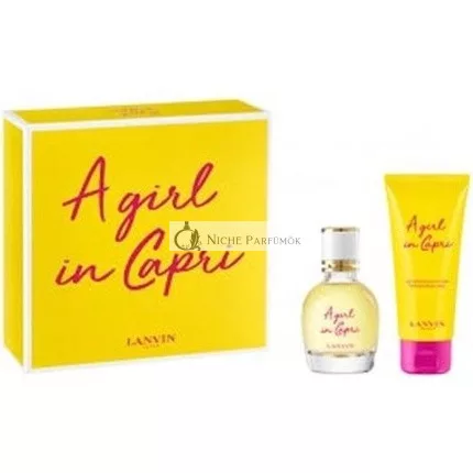 Lanvin A Girl In Capri Gift Set - 50 Ml Eau De Toilette Spray + 100 Ml Body Lotion - Gift Set For Women