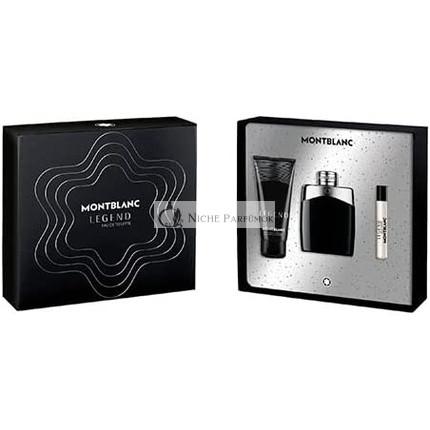 Legend Homme Box Montblanc Legend Eau de Toilette Spray100ml Travel Spray 7.5 ml Shower Gel 100ml