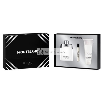 Mont Blanc Legend Spirit Gift Set - Includes 100ml Eau De Toilette Spray, 75ml Mini Eau De Toilette, And 100ml Shower Gel