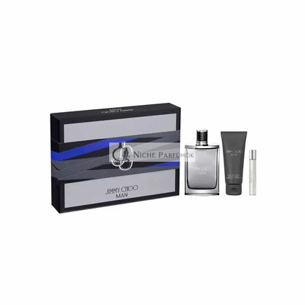 Jimmy Choo Man Eau De Toilette Spray 100ml Set 3 Pieces - Men's Fragrance