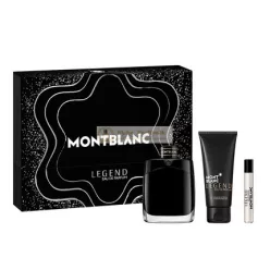   Mont Blanc Legend Eau De Parfum Szett - 100ml Spray, 75ml Miniatűr, 100ml Zuhanyzselé
