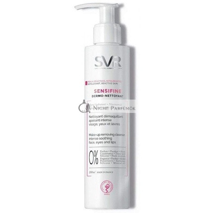 SVR SENSIFINE Calming Ultra-Gentle Cleansing Milk for Sensitive Dry Eczema-Prone Skin Types 200ml